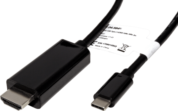 ROLINE 11045843 5 m USB Typ-C HDMI Typ A (Standard) Schwarz (11.04.5843)