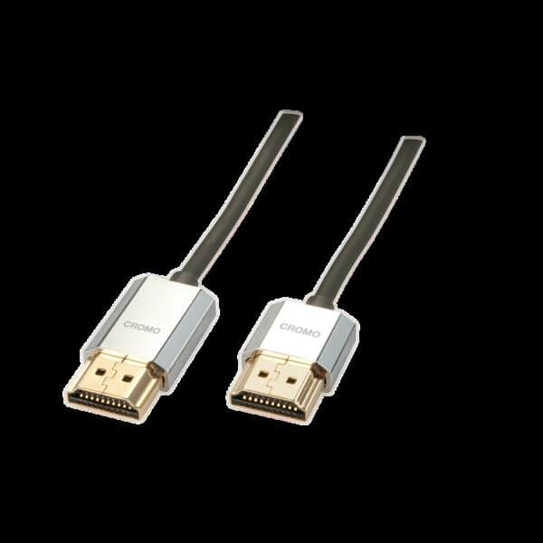 Lindy CROMO Slim High Speed HDMI Cable with Ethernet - Video-/Audio-/Netzwerkkabel - HDMI - 36 AWG - HDMI