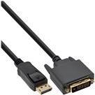 INLINE - Adapterkabel - DVI-D (M) zu DisplayPort (M) - 10 m - 1080p-Unterstützung - Schwarz
