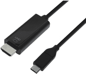 M-CAB - Adapterkabel - USB-C männlich zu HDMI männlich - 1 m - Schwarz - 4K Unterstützung
