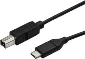 StarTech.com 3m / 10 ft USB C to USB B Printer Cable - M/M - USB 2.0 - USB-Kabel - USB Typ C (M) gerade bis USB Type B (M) gerade - Thunderbolt 3 / USB 2.0 - 3 m - Schwarz
