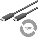 Microconnect USB3.1CC2 USB Kabel 2 m USB 3.2 Gen 2 (3.1 Gen 2) USB C Schwarz (USB3.1CC2)