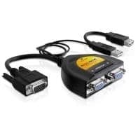 DeLock 2 Port VGA Data Splitter - Video-Verteiler - 2 x VGA (61968)