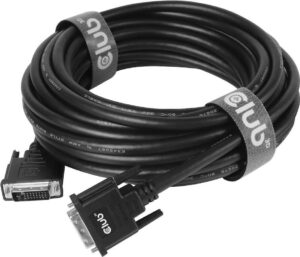 Club 3D - DVI-Kabel - Dual Link - DVI-D (M) bis DVI-D (M) - 10 m - Daumenschrauben