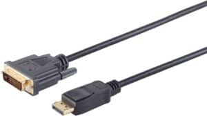 S/CONN maximum connectivity Displayportkabel-Displayport Stecker 20p auf DVI 24+1 Stecker