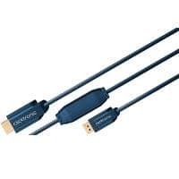 ClickTronic CLICK C - Videokabel - DisplayPort / HDMI - DisplayPort (M) bis HDMI (M) - 3 m - Doppelisolierung - 4K Unterstützung