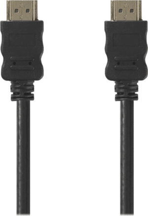 Nedis - HDMI mit Ethernetkabel - HDMI (M) bis HDMI (M) - 10 m - abgeschirmt - Schwarz - rund