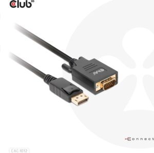 Club 3D - Adapterkabel - DisplayPort (M) zu HD-15 (VGA) (M) - 2 m - 1080p-Unterstützung