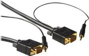 ACT 20m VGA + 3.5mm 20m VGA (D-Sub) + 3.5 mm (1/8) VGA (D-Sub) + 3.5 mm (1/8) Schwarz HDMI-Kabel (AK4996)
