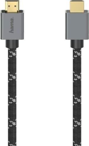 Hama 00200504 HDMI-Kabel 2 m HDMI Typ A (Standard) Schwarz - Grau (00200504)