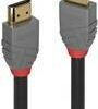 Lindy Anthra Line - Standard HDMI mit Ethernetkabel - HDMI (M) bis HDMI (M) - 15 m - Dreifachisolierung - Schwarz - rund