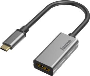 Hama - Videoschnittstellen-Converter - HDMI / USB - USB-C (M) bis HDMI (W) - Grau - 4K Unterstützung