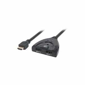 Manhattan 2-Port HDMI Switch - Video/Audio-Schalter - 2 x HDMI - Desktop (207416)