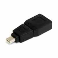 StarTech.com Mini DisplayPort auf DisplayPort Adapter / Konverter - St/Bu - DisplayPort-Adapter - DisplayPort (W) - Mini DisplayPort (M) - Schwarz - für P/N: DP2DVID2