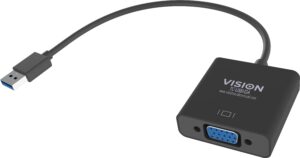 Vision - Externer Videoadapter - USB 3.0 - VGA - Schwarz - retail