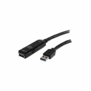 StarTech.com 5 m aktives USB 3.0 Verlängerungskabel - Stecker/Buchse - USB 3.0 SuperSpeed Kabel Verlängerung - USB-Verlängerungskabel - USB Typ A (M) bis USB Typ A (W) - USB 3.0 - 5 m - aktiv - Schwarz - für P/N: PEXUSB3S44V