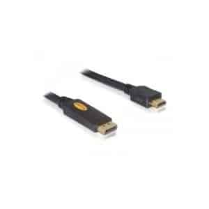 Delock Kabel DisplayPort 1.1 Stecker > High Speed HDMI-A Stecker Passiv 3 m schwarz (82435)