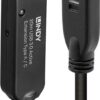Lindy 20m USB 3.0 Aktivverlängerung Typ A an C 20m Verlängerung für ein USB Typ C Gerät an einem USB Typ A Computer (43375)