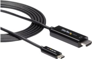 StarTech.com 2 m (6 ft.) USB-C to HDMI Cable - 4K at 60Hz - Black - Externer Videoadapter - VL100 - USB-C - HDMI - Schwarz