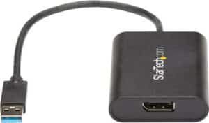 StarTech.com USB auf DisplayPort Adapter - USB zu DP 4K Video Adapter - Dual Monitor Adapter - USB 3.0 - 4K 30Hz - Externer Videoadapter - MCT T6-688L - USB 3.0 - DisplayPort - Schwarz