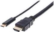 Manhattan USB-C to HDMI Adapter Cable - Externer Videoadapter - USB-C 3.1 - HDMI - Schwarz