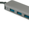 Value 14.99.5038 Schnittstellen-Hub USB 3.2 Gen 1 (3.1 Gen 1) Type-C 5000 Mbit/s Grau (14.99.5038)