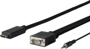 VivoLink PROHDMIVGA5 Videokabel-Adapter 5 m HDMI Typ A (Standard) VGA (D-Sub) + 3.5mm Schwarz (PROHDMIVGA5)