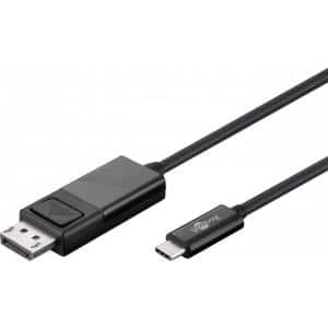 Wentronic goobay - Externer Videoadapter - USB Type-C - DisplayPort - Schwarz - bulk (79295)
