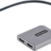 StarTech.com USB C MST Hub - USB-C auf Dual HDMI 4K 60Hz - 2 Port Multidisplay HDMI Adapter - Thunderbolt 3/USB C auf 2x HDMI - 2 HDMI monitore auf USB C/TB3 anschließen - 30cm Kabel - Nur Windows kompatibel (MST14CD122HD)