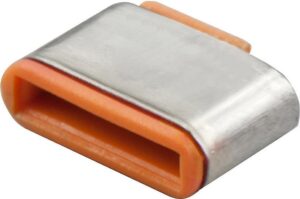 Lindy - USB-C port blocker - orange (Packung mit 10) (40440)
