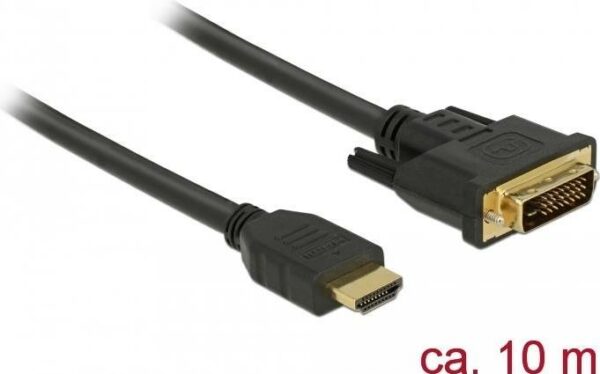 DeLOCK 85657 Videokabel-Adapter 10 m HDMI Typ A (Standard) DVI Schwarz (85657)