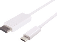 MicroConnect - Adapterkabel - USB-C (M) gerade zu DisplayPort (M) eingerastet - DisplayPort 1