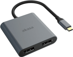 Akasa AK-CBCA18-18BK - 3.2 Gen 1 (3.1 Gen 1) - USB Typ-C - DisplayPorts ausgang (AK-CBCA18-18BK)
