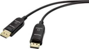 Renkforce DisplayPort Anschlusskabel 15.00 m RF-4598018 DisplayPort 1.4 Schwarz [1x DisplayPort Stecker - 1x DisplayPort Stecker] (RF-4598018)