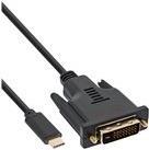 InLine - Videokabel - USB-C (M) bis DVI-D (M) - USB 3