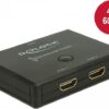DeLock HDMI 2 - 1 Switch bidirectional 4K 60 Hz - Video/Audio-Schalter - 2 x HDMI - Desktop