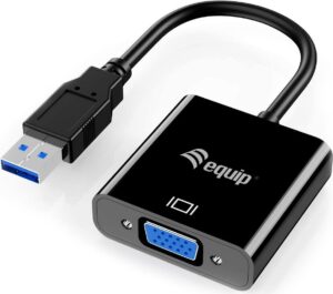 Equip USB 3.0 auf VGA Adapter - 3.2 Gen 1 (3.1 Gen 1) - USB Typ-A - VGA-Ausgang (D-Sub) - 1920 x 1080 Pixel (133384)