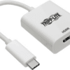 Tripp Lite USB C to HDMI 4K Adapter Converter USB Type C 3.1 Thunderbolt 3 Compatible M/F White 15