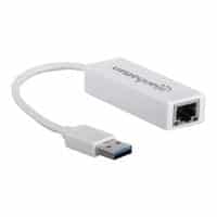 Manhattan SuperSpeed USB3.0 to Gigabit Ethernet Adapter - Netzwerkadapter - SuperSpeed USB3.0 - Gigabit Ethernet - weiß (506847)