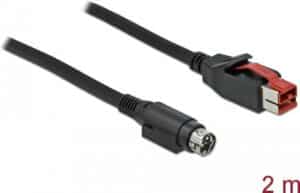 DeLOCK - Powered USB-Kabel - USB PlusPower (24 V) (M) bis Strom mini-DIN (M) 2