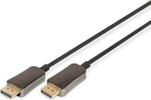 DIGITUS - DisplayPort-Kabel - DisplayPort (M) bis DisplayPort (M) - DisplayPort 1.4 - 10 m - Druckknopf