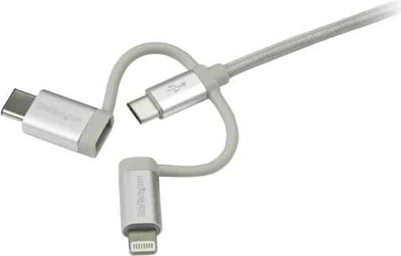 StarTech.com USB Lightning Kabel - USB-C Micro-B Laddekabel - 1