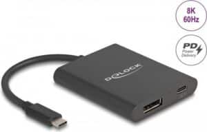 Delock - Videoadapter - DisplayPort (Alt Mode) - 13cm - unterstützt 8K 30 Hz (7680 x 4320)