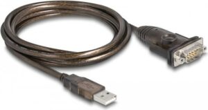 Delock - Kabel USB / seriell - USB (M) zu DB-9 (M) schraubbar - 1