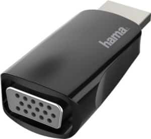 Hama - Videoanschluß - HDMI / VGA - HDMI (M) bis HD-15 (VGA) (W) - Schwarz - 1080p-Unterstützung