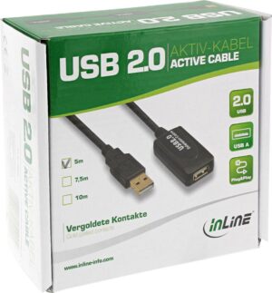 InLine - USB-Verlängerungskabel - USB (M) bis USB (W) - 5