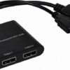 MicroConnect - Video-Verteiler - 2 x DisplayPort - Desktop (W125660950)