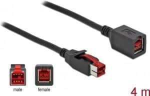 DeLOCK - PoweredUSB extension cable - USB PlusPower (24 V) (M) bis USB PlusPower (24 V) (W) 4