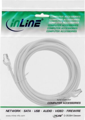 InLine 78800 Netzwerkkabel 10 m Cat8.1 S/FTP (S-STP) Grau (78800)