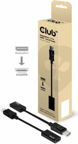 Club 3D - Videoanschluß - DisplayPort / HDMI - DisplayPort (M) bis HDMI (W) - 20cm - passiv